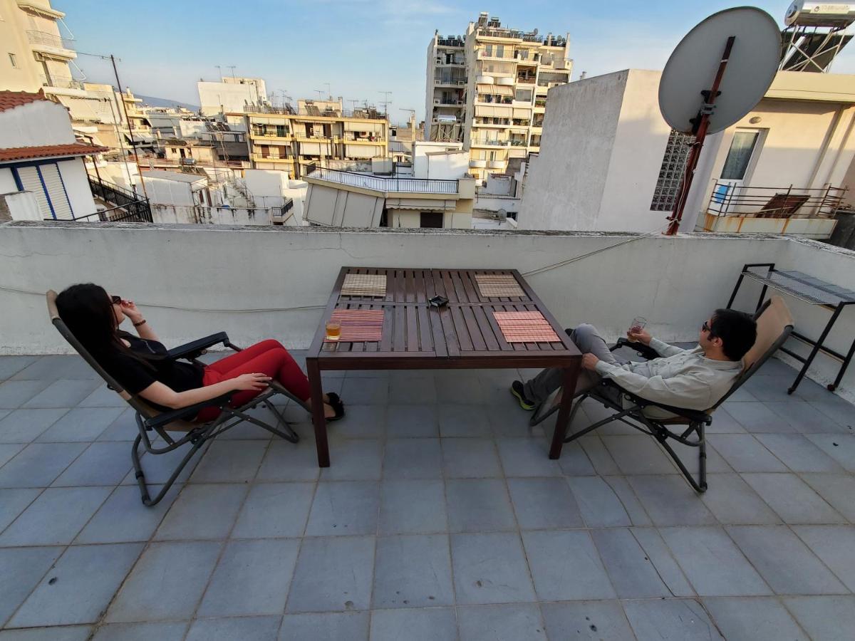 Terrace Roof Room @ Koridallos Metro St. & Piraeus Port المظهر الخارجي الصورة